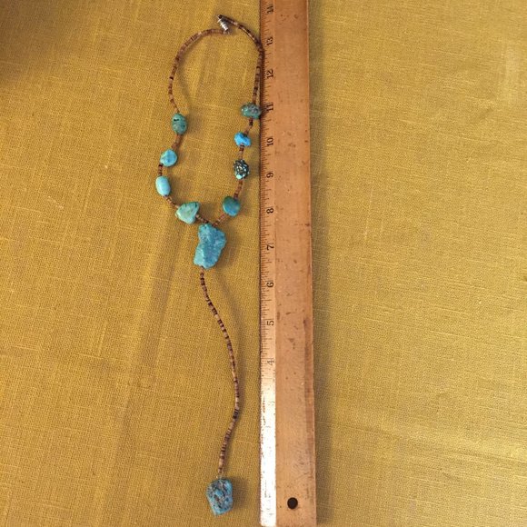 Turquoise Y Necklace - Picture 1 of 3